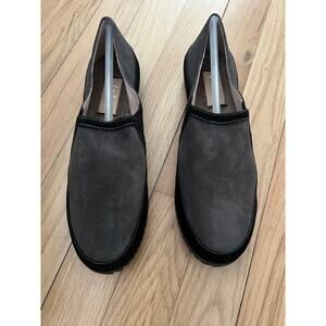 NEW French Sole FS/NY Women's 6.5 Tangible Loafer Flat Grey/Black Velour Slip On
